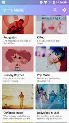 Shine Music android App screenshot 1